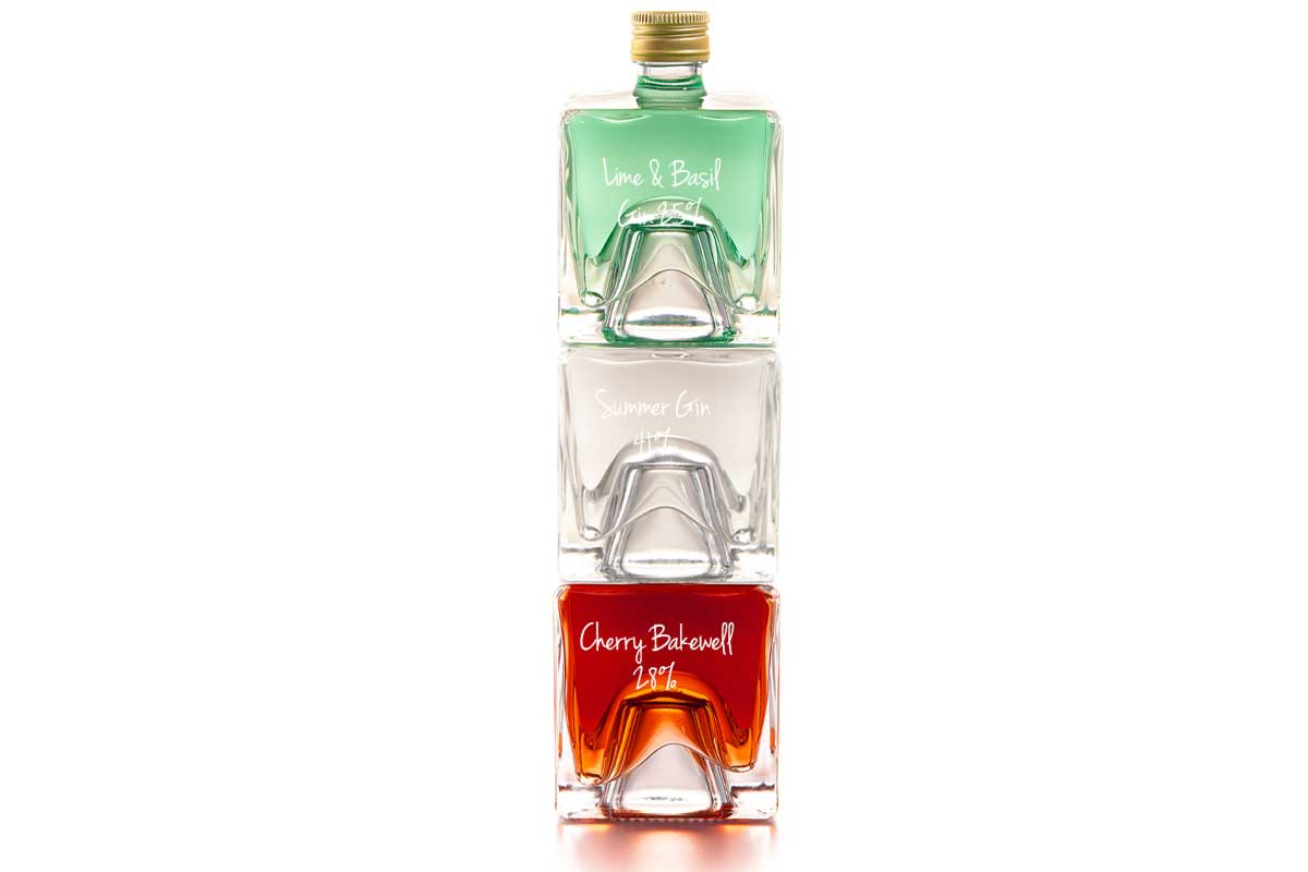 Gin Tower 300ml Gift Set - Lime Basil / Summer Gin / Cherry Bakewell - Image 2