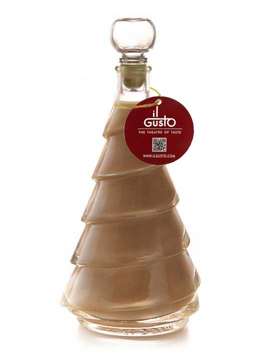 Salted Caramel Liqueur in Round Christmas Tree Shaped Glass Bottle - 250ML - 17%Vol - Image 2